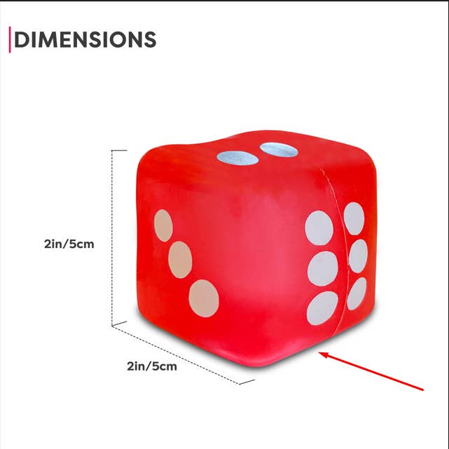 Handee Products Dice Cube Gummee Squish - Assorted Colors