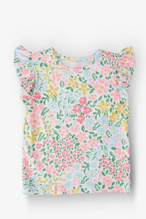 Mila & Rose Daffodils Ruffle Tee