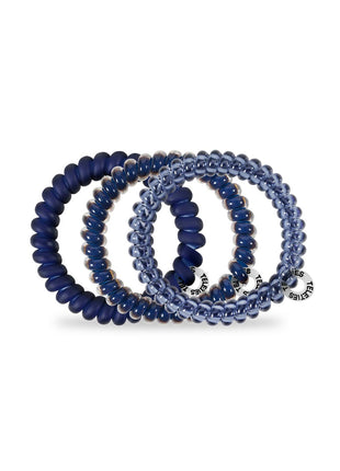 Teleties Spiral Hair Coils | Small | Nightfall Navy Hair Ties