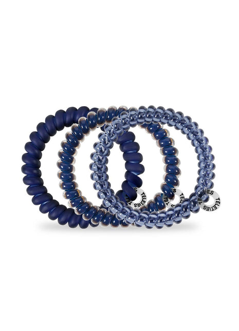 Teleties Spiral Hair Coils | Small | Nightfall Navy Hair Ties