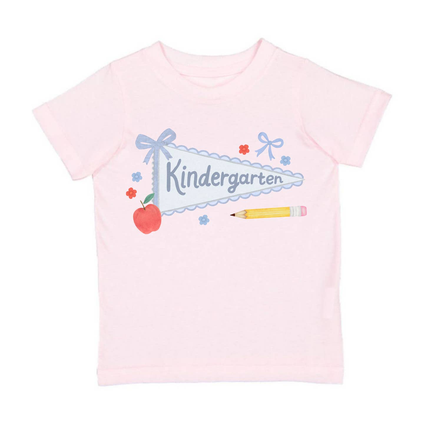 Sweet Wink Kindergarten Pennant Short Sleeve T-Shirt - Back To School