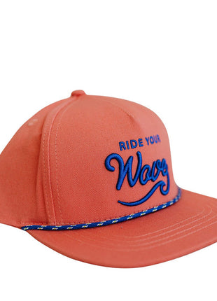 Cash & Co Ride Your Wave - Coral Hat Side View