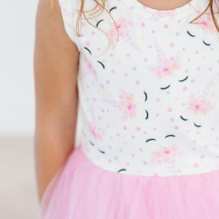 Model Wearing Mila And Rose One Of A Kind Tank Tutu Dress