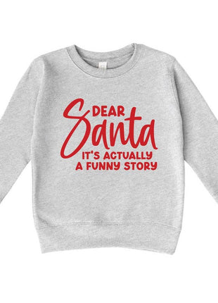 Bump & Beyond Designs Toddler Christmas Sweatshirt, Funny Story Shirt