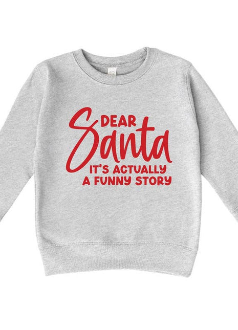 Bump & Beyond Designs Toddler Christmas Sweatshirt, Funny Story Shirt