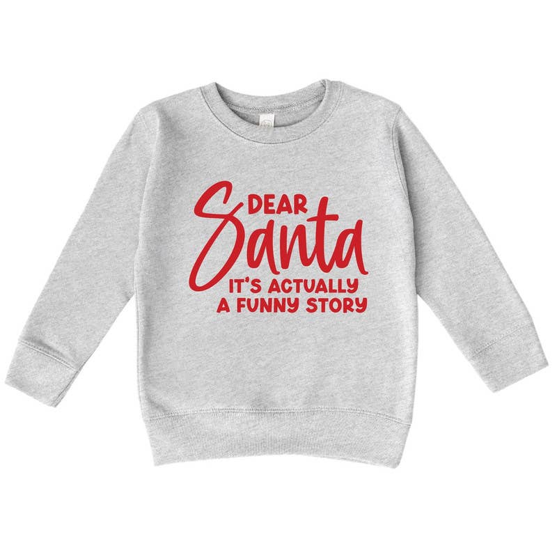 Bump & Beyond Designs Toddler Christmas Sweatshirt, Funny Story Shirt