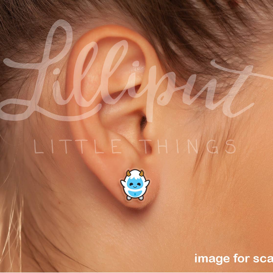 Lilliput Little Things Yeti Earrings // Winter Earrings