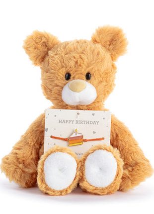 Demdaco Happy Birthday Orange Bear - 8in