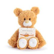 Demdaco Happy Birthday Orange Bear - 8in