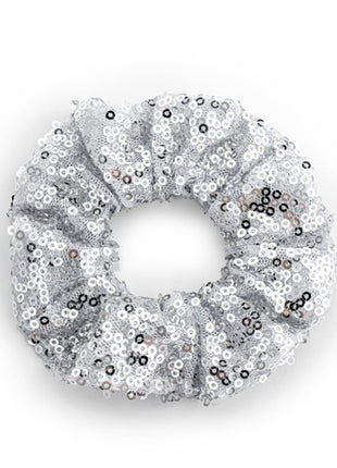 Demdaco Silver Sequined Hair Scrunchie