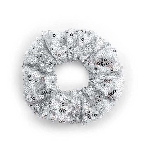 Demdaco Silver Sequined Hair Scrunchie