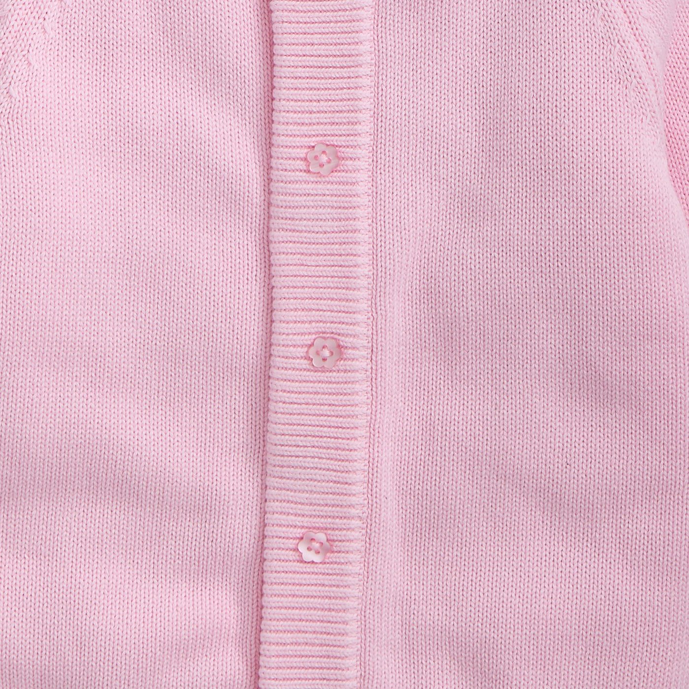 Magnetic Me Crew Neck Magnetic Cardigan With Tipping Pink Details