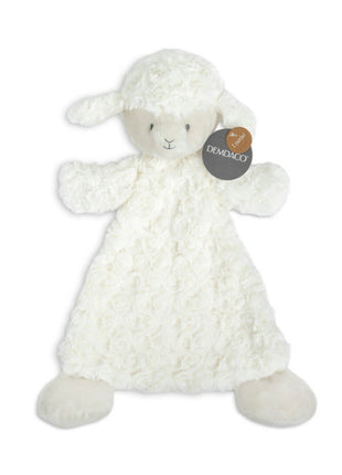 Demdaco Dolly Lamb Rattle Blankie
