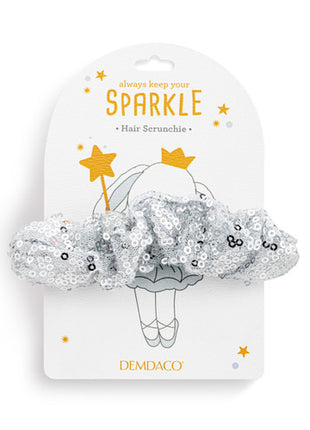 Demdaco Silver Sequined Hair Scrunchie