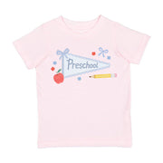 Sweet Wink Preschool Bow Pennant Short Sleeve T-Shirt - Back To School