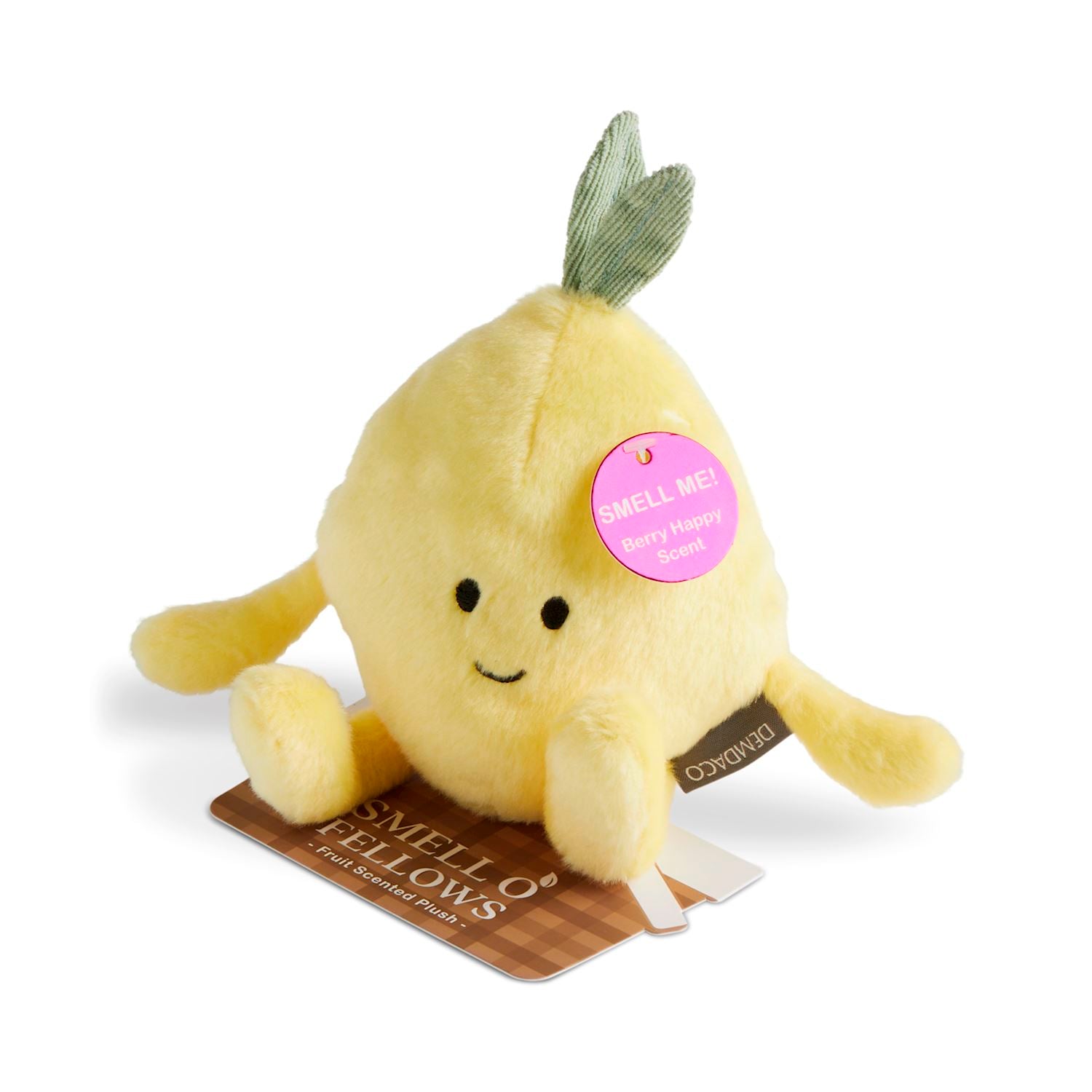 Demdaco Smello' Fellows Berry Happy Scented Plush - 6in, Lemon