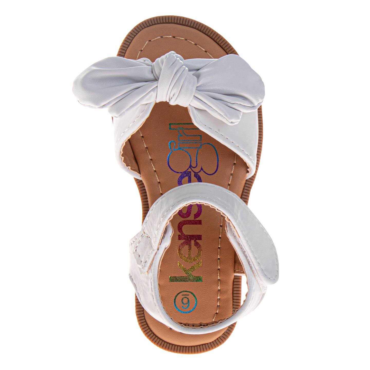Josmo Shoes Inc. Kensie Girl Toddler Bow Flat Sandals Dress Shoes (Toddler)