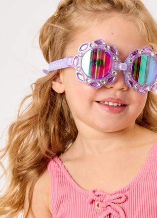 Model Wearing Super Smalls Lavender Haze Super Goggles