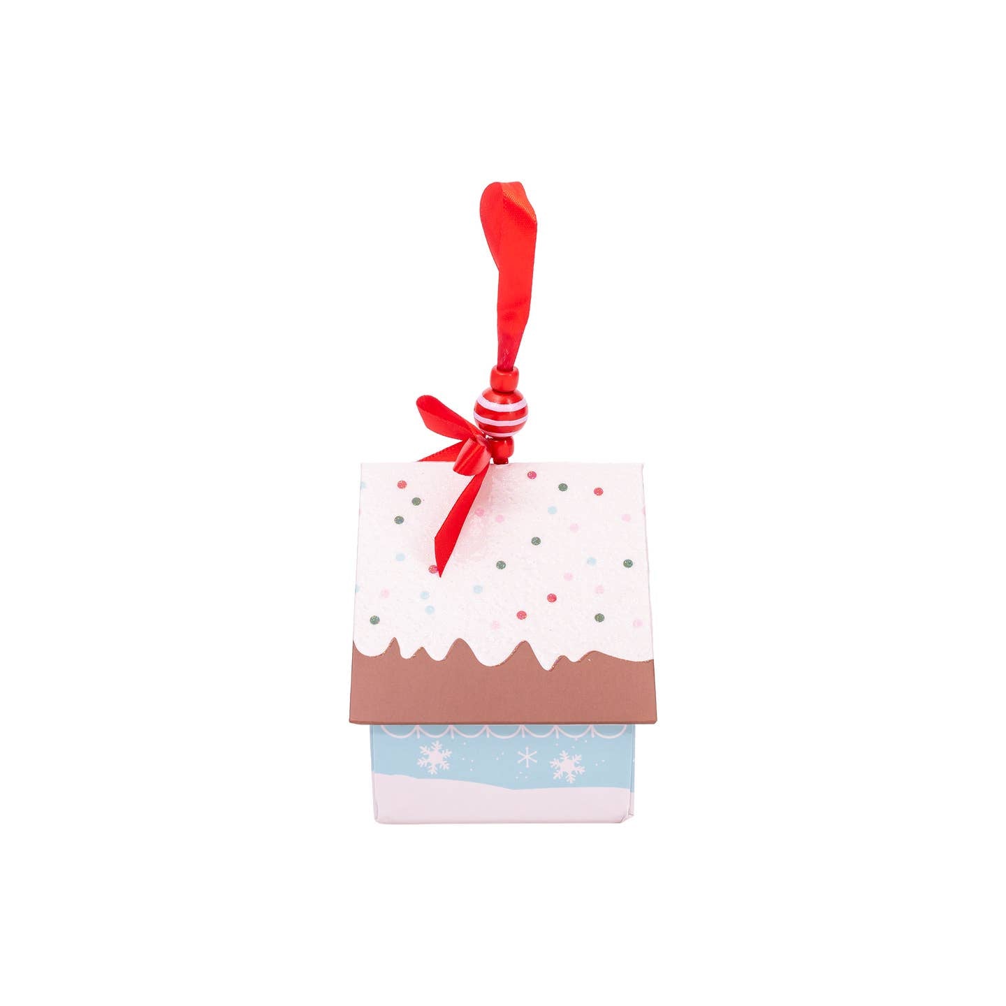 Cait + Co Cait + Co Bath Bomb Christmas Ornament House - Blue