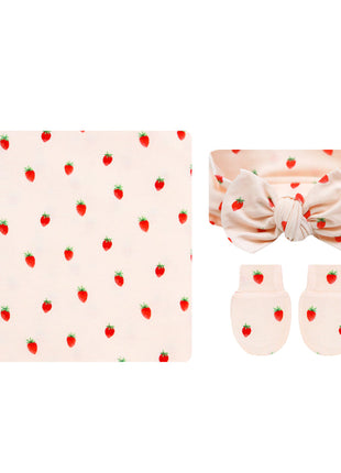 Lou Lou & Company Junie Newborn Headband Bundle - Strawberries 