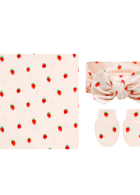 Lou Lou & Company Junie Newborn Headband Bundle - Strawberries