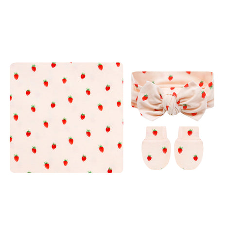 Lou Lou & Company Junie Newborn Headband Bundle - Strawberries 