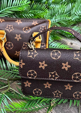 Kids Charm Online Brown Star Printed Crossbody with Chain. BBG25153073 M