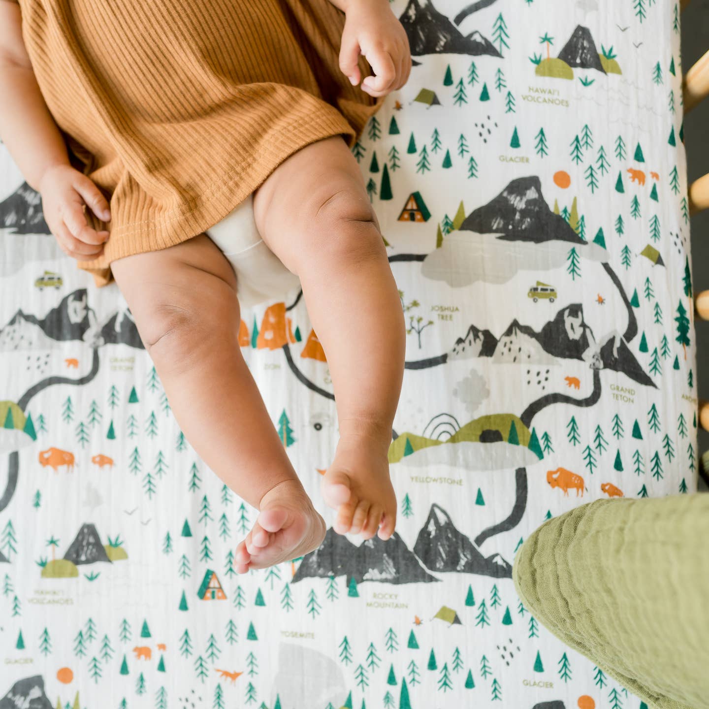 Clementine Kids National Parks Crib Sheet