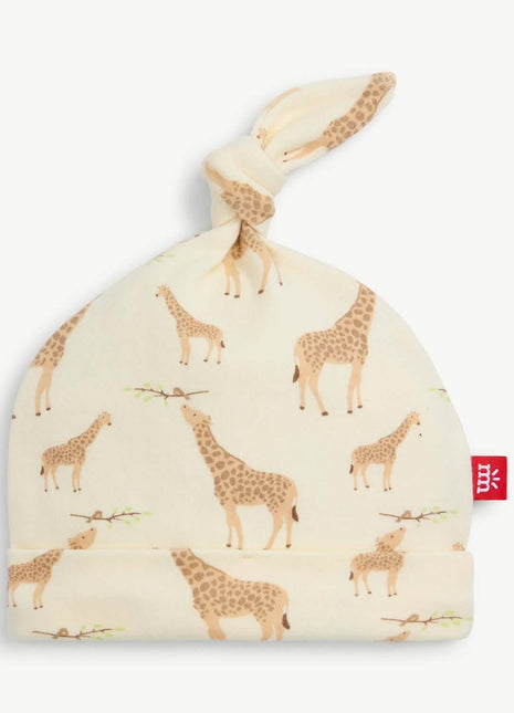 Magnetic Me cream jolie giraffe organic cotton hat