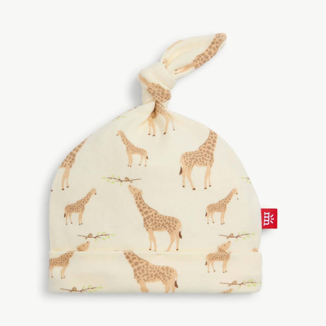 Magnetic Me cream jolie giraffe organic cotton hat