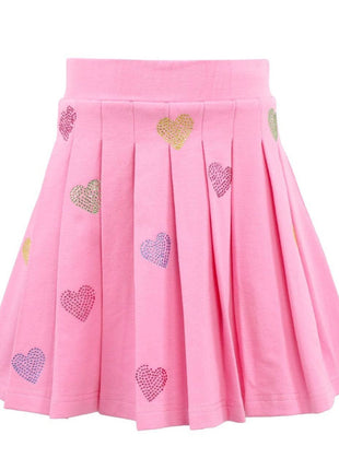 Lola and The Boys Pink Sparkle Hearts Set Skirt