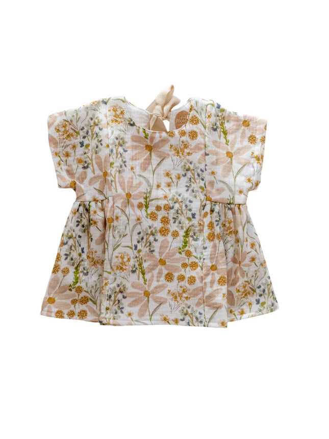 PETITE EvelinaApparel Malia Dress || Ivory & Blush Flowers