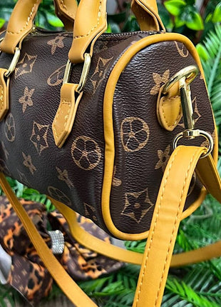 Kids Charm Online Brown Khaki Star Printed Satchel Crossbody