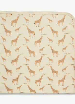 Magnetic Me cream jolie giraffe organic cotton soothing swaddle blanket