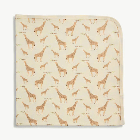 Magnetic Me cream jolie giraffe organic cotton soothing swaddle blanket