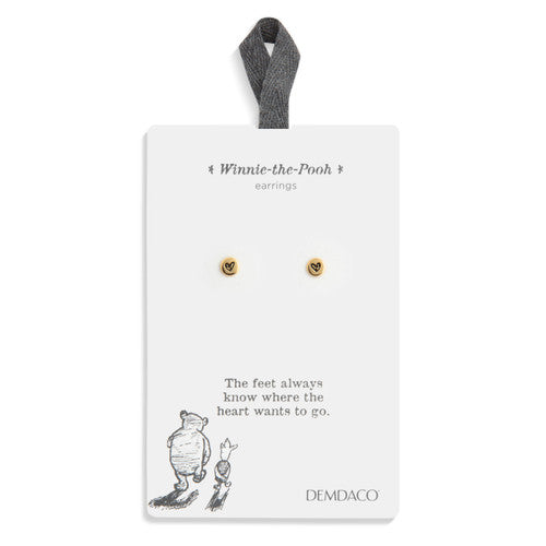 Demdaco Follow Your Heart Gold Earrings - 6.5mm