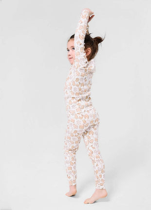 Model Wearing Magnetic Me Gingerbread Lane PJ Set