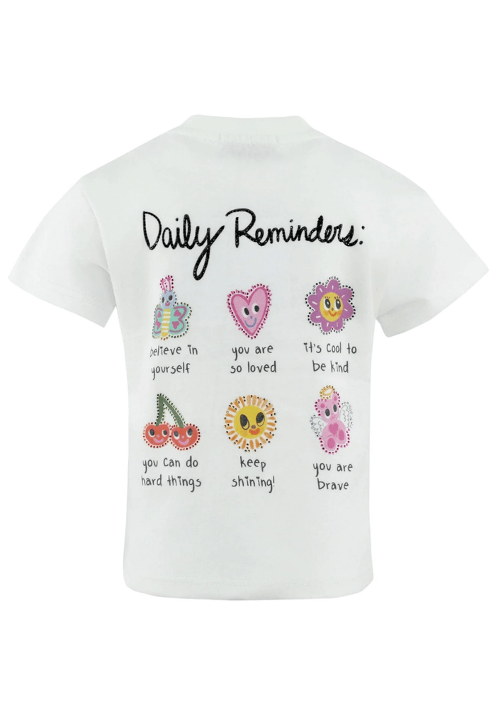 Lola And The Boys Rainbow Daily Reminders T-shirt Back