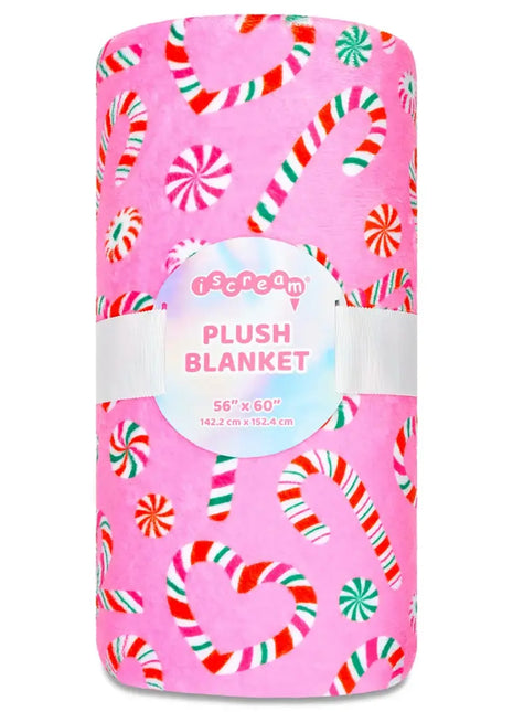 Iscream Merry Mints Plush Blanket