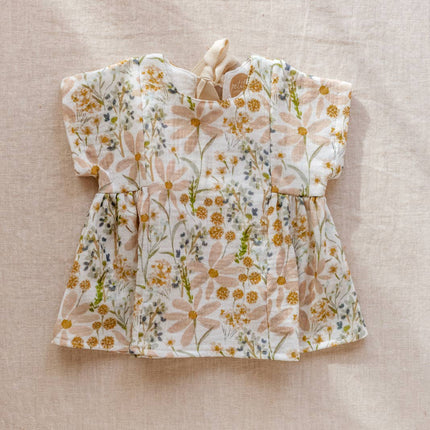 PETITE EvelinaApparel Malia Dress || Ivory & Blush Flowers
