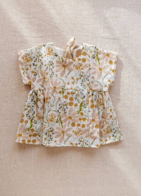 PETITE EvelinaApparel Malia Dress || Ivory & Blush Flowers