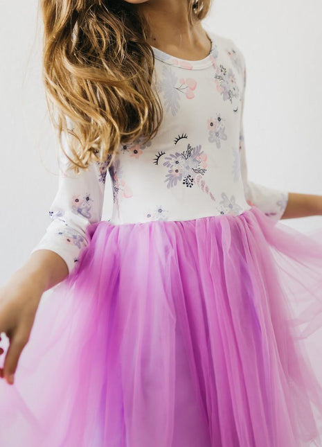 Model Wearing Mila & Rose Lilac Unicorn Dream Tutu Dress