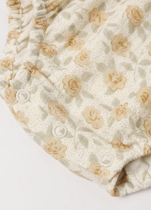 Rylee & Cru Roxy Romper || Yellow Floral Details