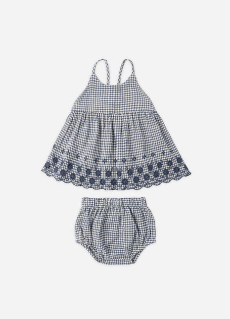 Rylee & Cru Zenni Set || Marine Gingham