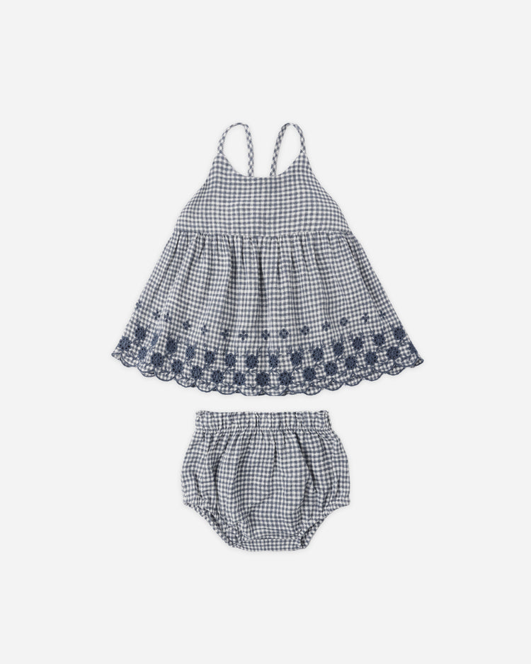 Rylee & Cru Zenni Set || Marine Gingham