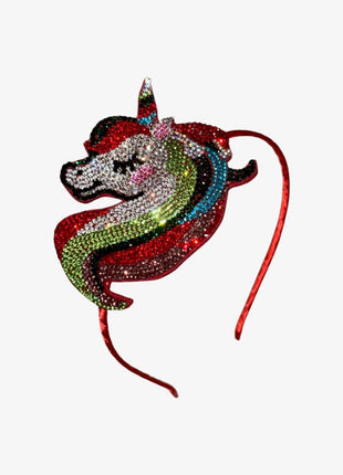 Bari Lynn Rainbow Unicorn Crystalized Headband