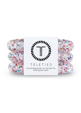 Teleties Spiral Hair Coils | Large | Party People Hair Ties