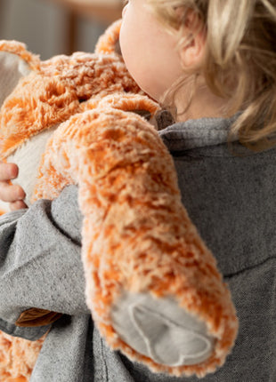 Model With Demdaco Heartful Hugs Fox Anxiety Stuffed Animal 17.5"