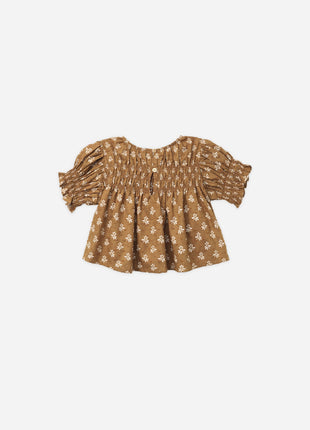 Rylee & Cru Colette Top || Golden Fleur Back