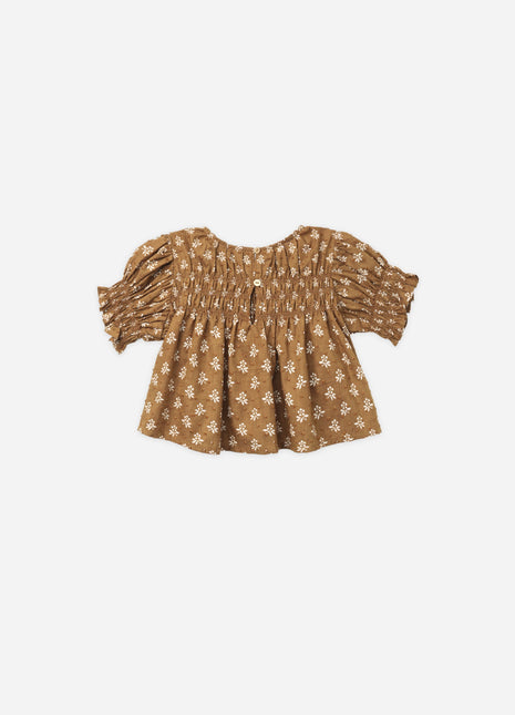 Rylee & Cru Colette Top || Golden Fleur Back